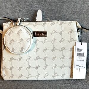 NWT Nicole Miller Emblem‎ Intial Purse Super Cute Crossbody bag with coin purse